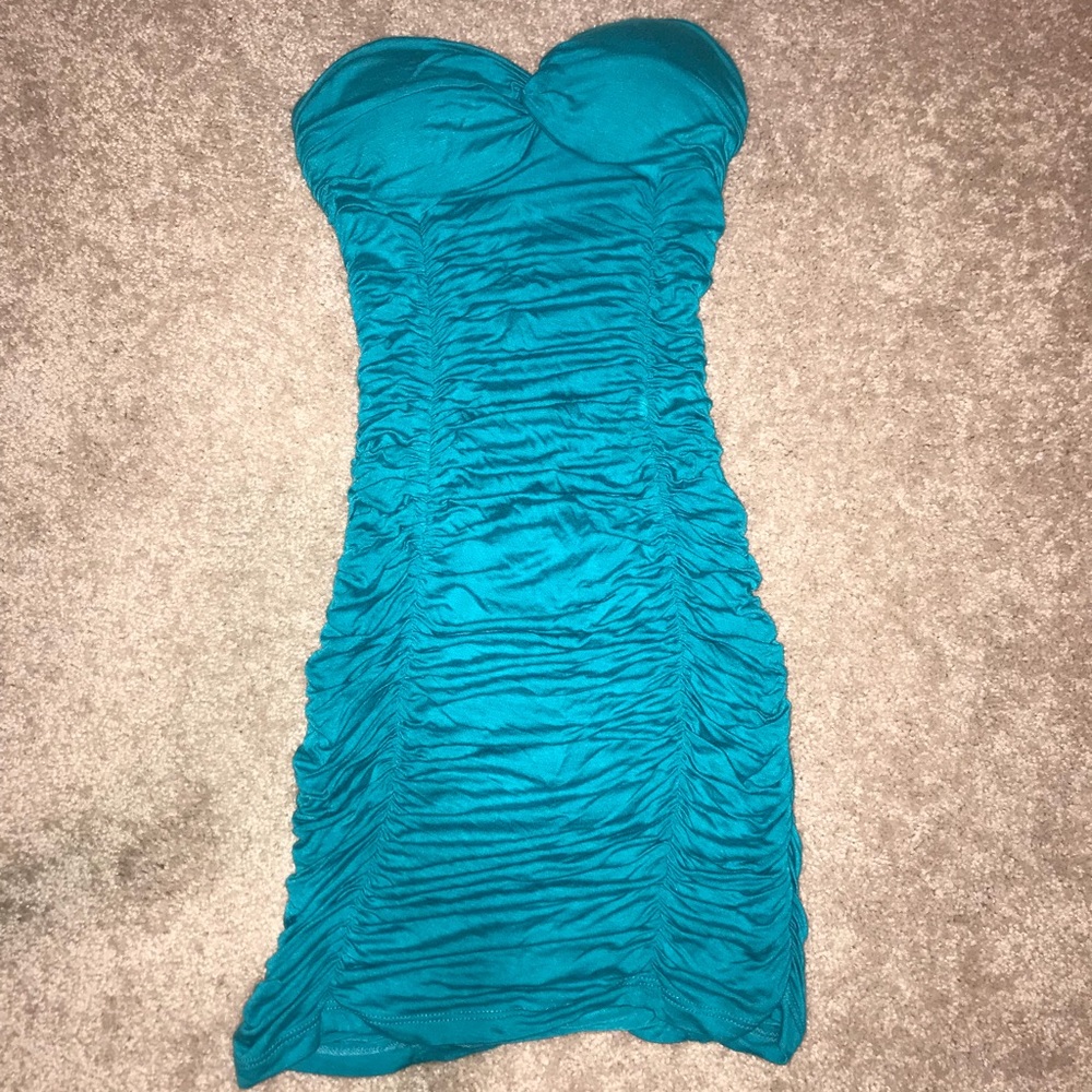 Turquoise tight dress
